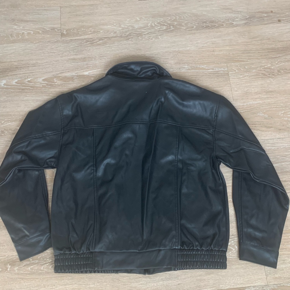 Madden Girl Classic Black Bomber Jacket Size XL - Picture 2 of 4